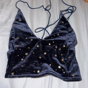 ROMWE stars crop top